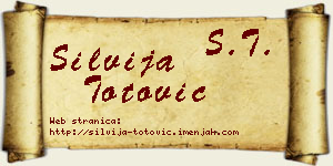 Silvija Totović vizit kartica